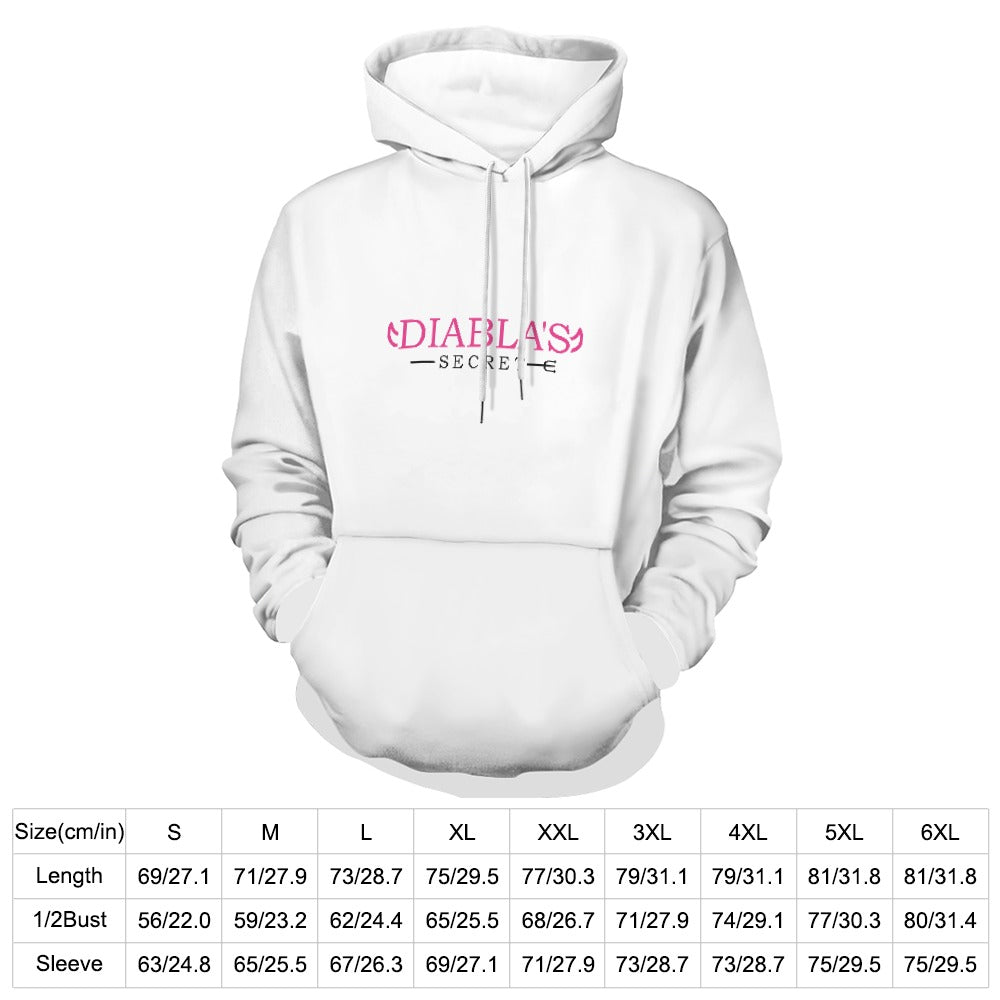Plus Size Double Layer Hood Full Print Sweatshirt