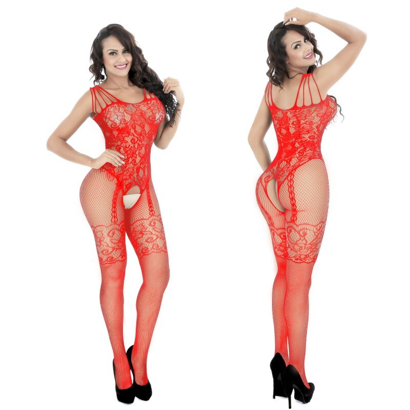 Sexy Women Lingerie Erotic Babydoll Fetish Body Suit Underwear Latex Costumes Female Bodystocking Sleepwear Bottom Open Crotch