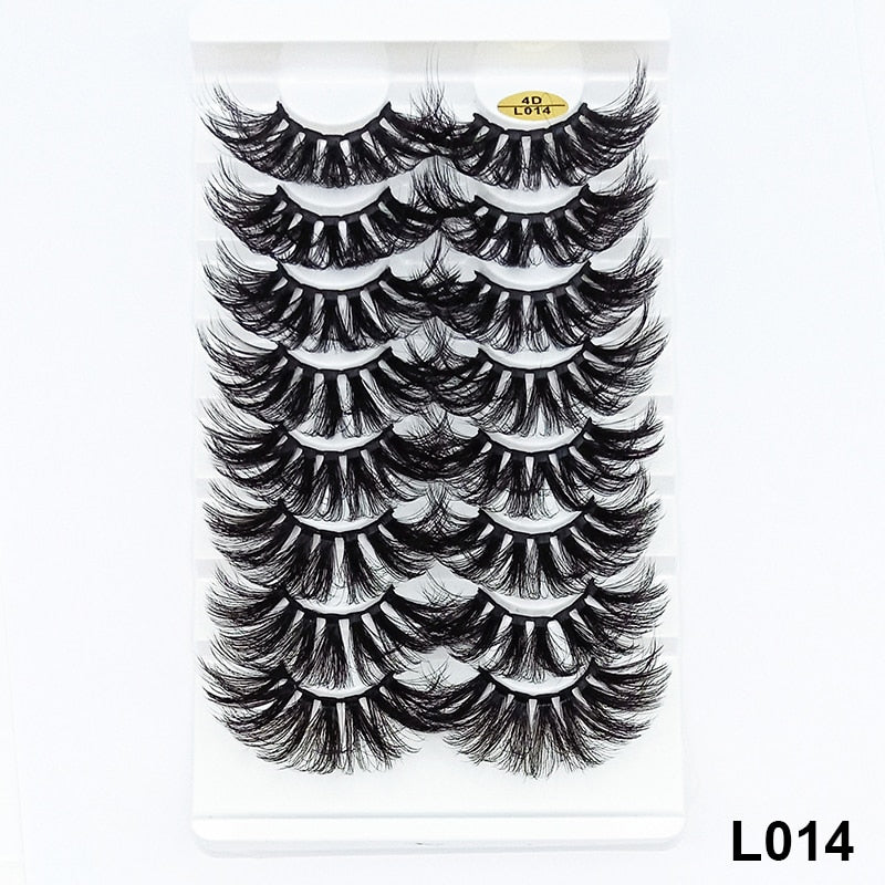 5/8 pairs 3D Faux Mink Lashes Natural False Eyelashes Dramatic Volume Fake Lashes Makeup Eyelash Extension Silk Eyelashes