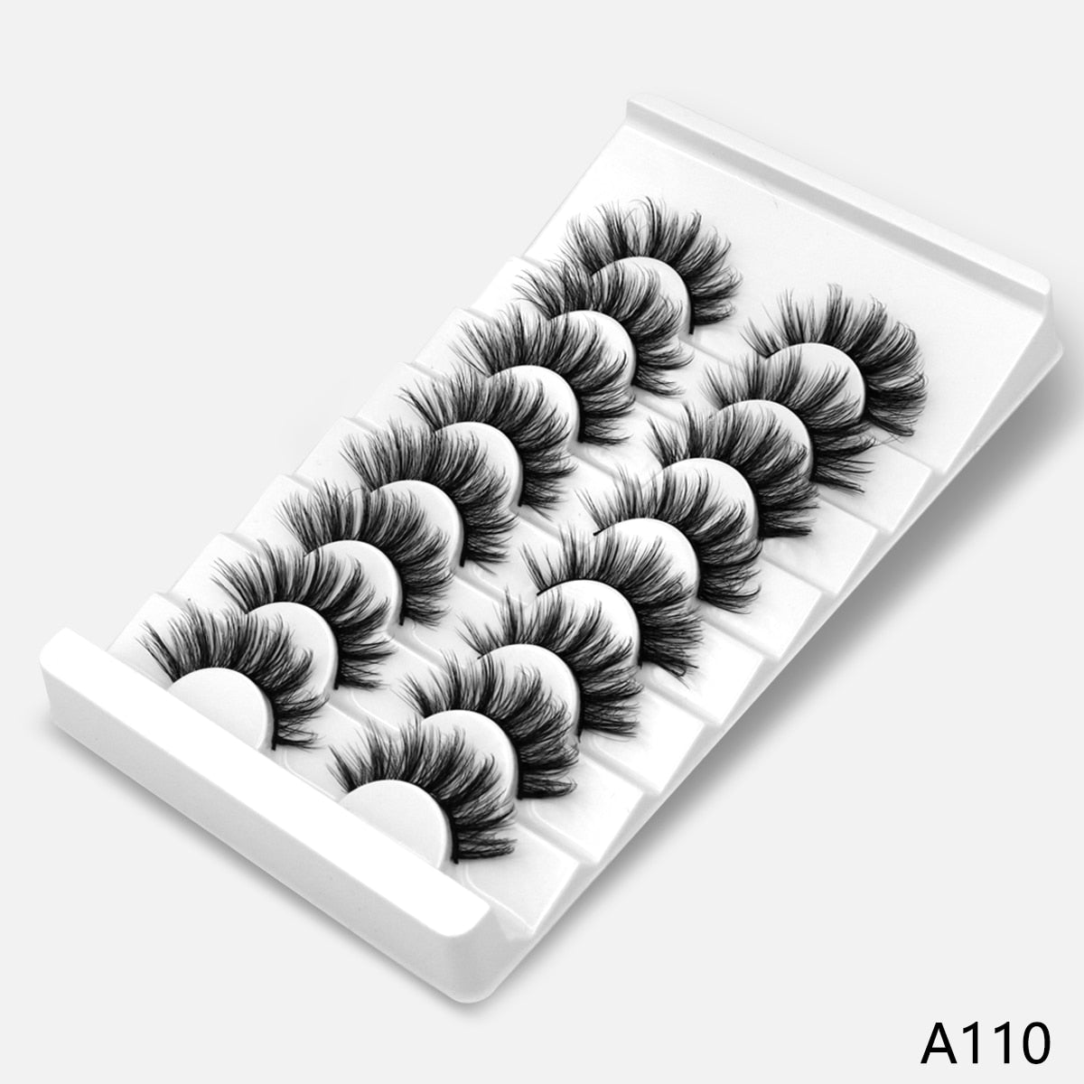 5/8 pairs 3D Faux Mink Lashes Natural False Eyelashes Dramatic Volume Fake Lashes Makeup Eyelash Extension Silk Eyelashes