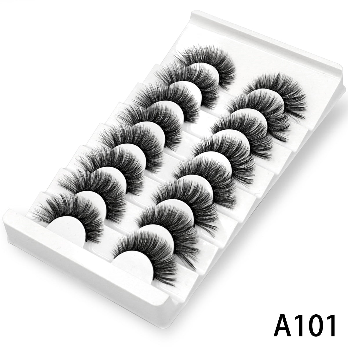 5/8 pairs 3D Faux Mink Lashes Natural False Eyelashes Dramatic Volume Fake Lashes Makeup Eyelash Extension Silk Eyelashes