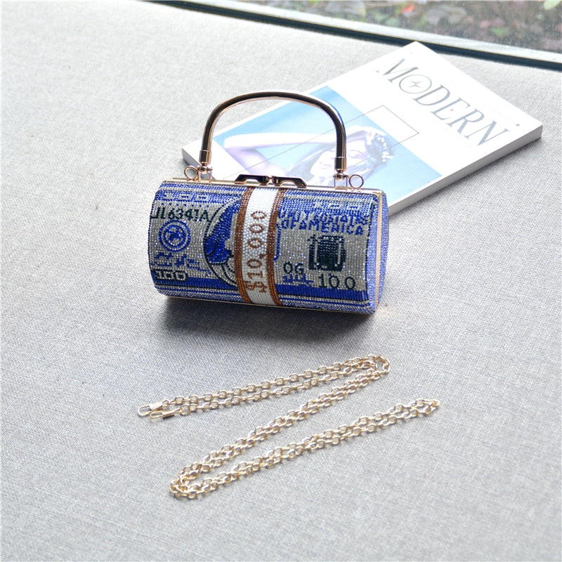 Luxury Money Clutch Rhineston