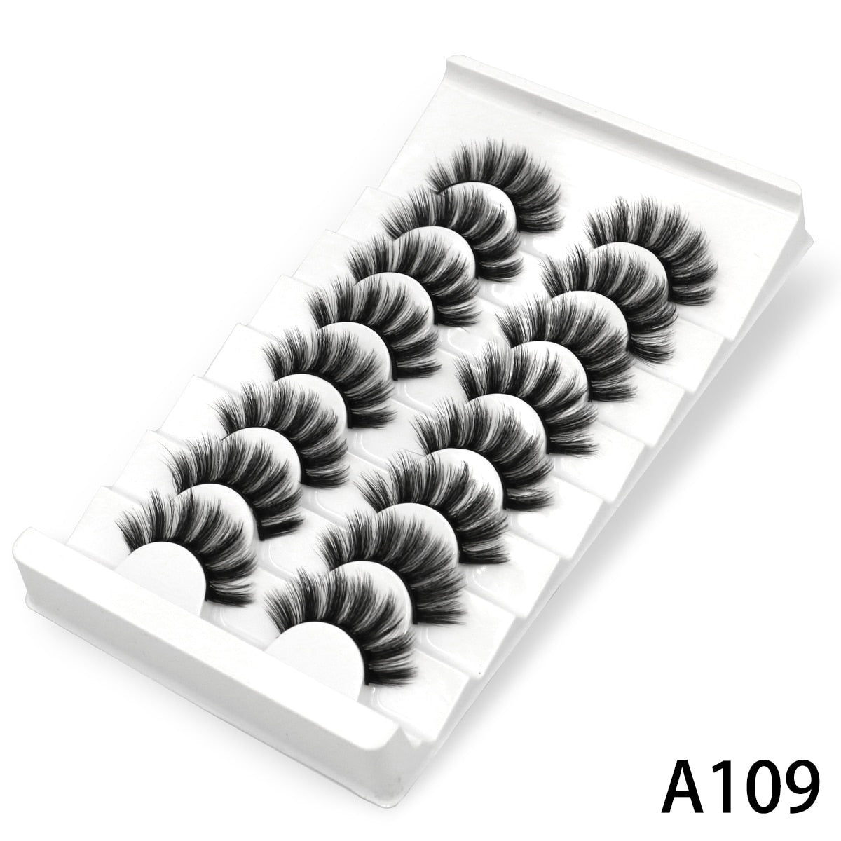 5/8 pairs 3D Faux Mink Lashes Natural False Eyelashes Dramatic Volume Fake Lashes Makeup Eyelash Extension Silk Eyelashes