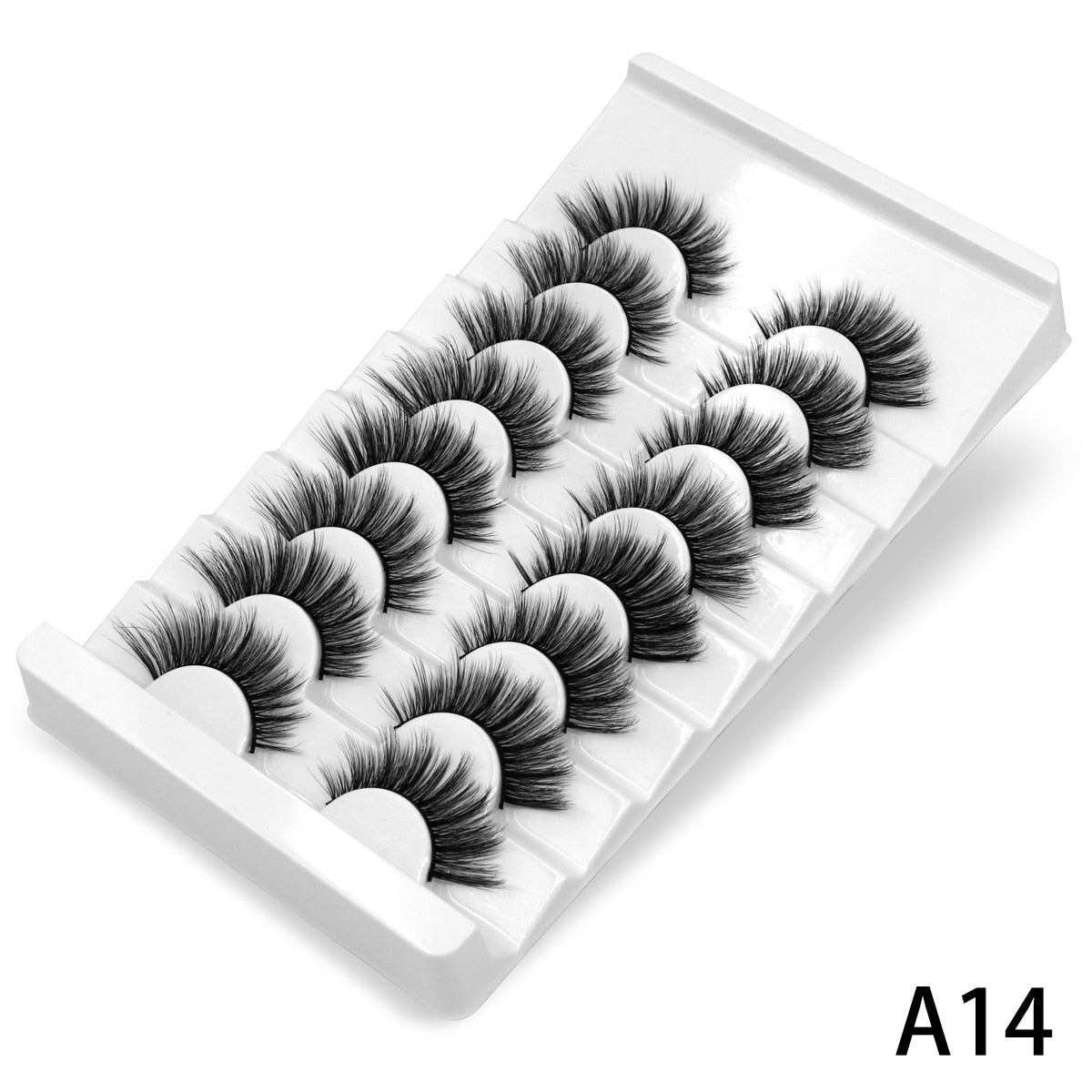 5/8 pairs 3D Faux Mink Lashes Natural False Eyelashes Dramatic Volume Fake Lashes Makeup Eyelash Extension Silk Eyelashes