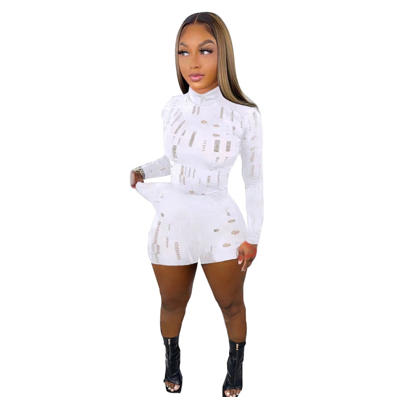 Two Piece Set Women Black Turtleneck