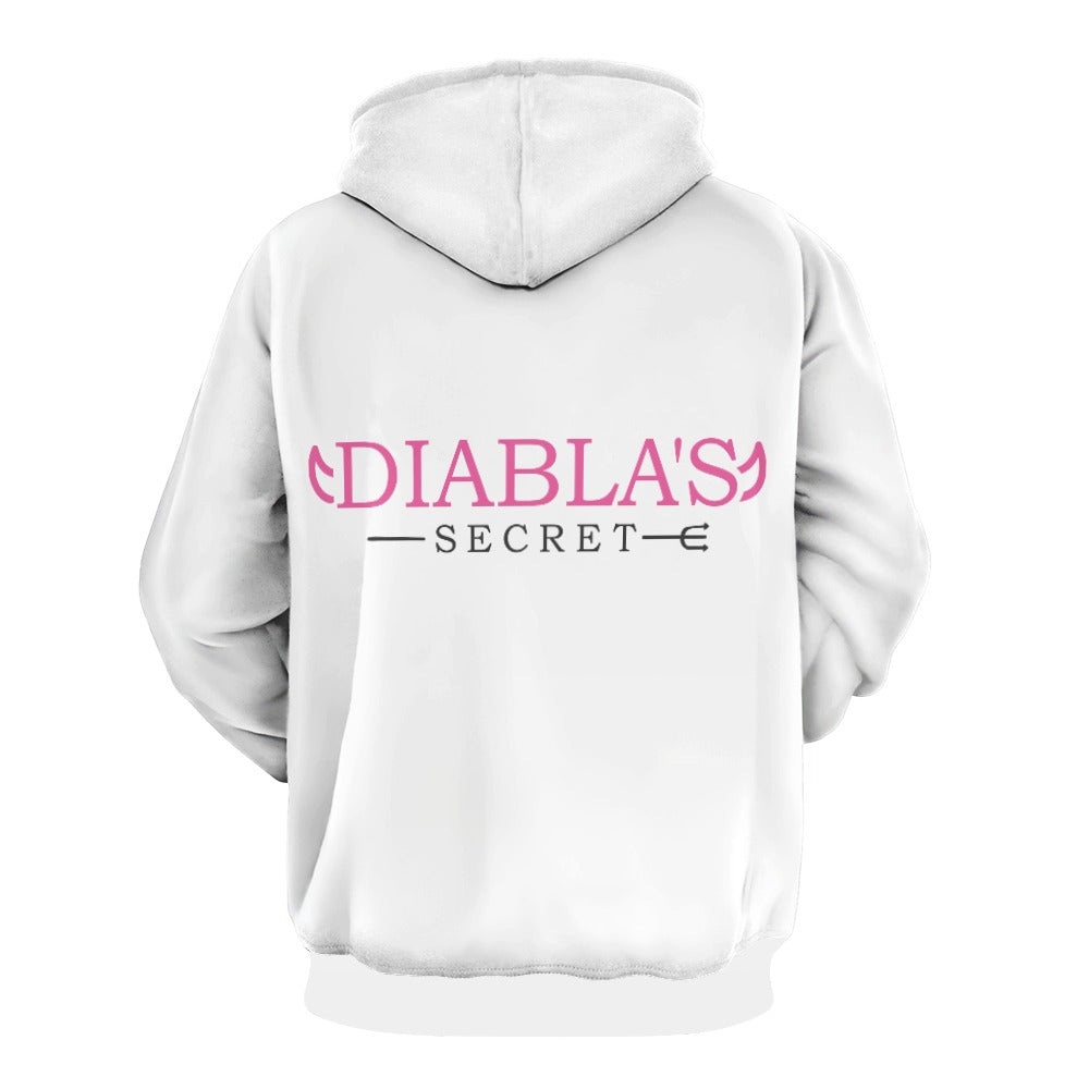 Plus Size Double Layer Hood Full Print Sweatshirt